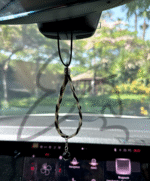 Three strand Mirror pendant